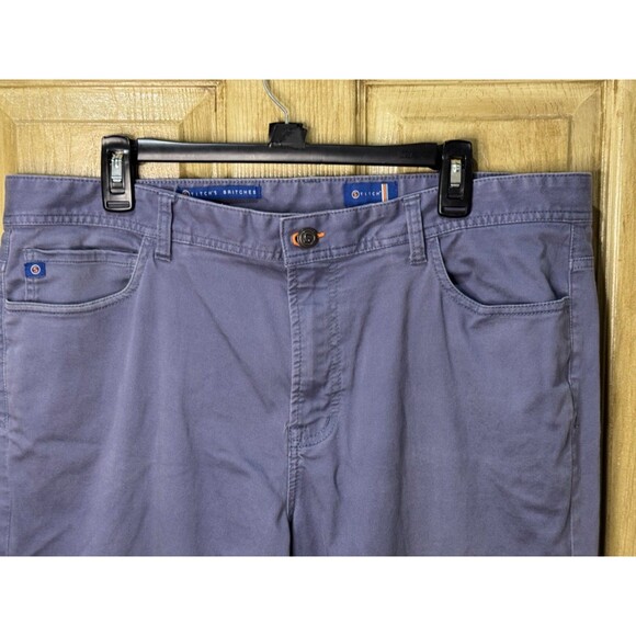 Stitch's Britches Five Pocket Pants Men 38 x 32 Grey Blue Golf Stretch - Picture 3 of 5